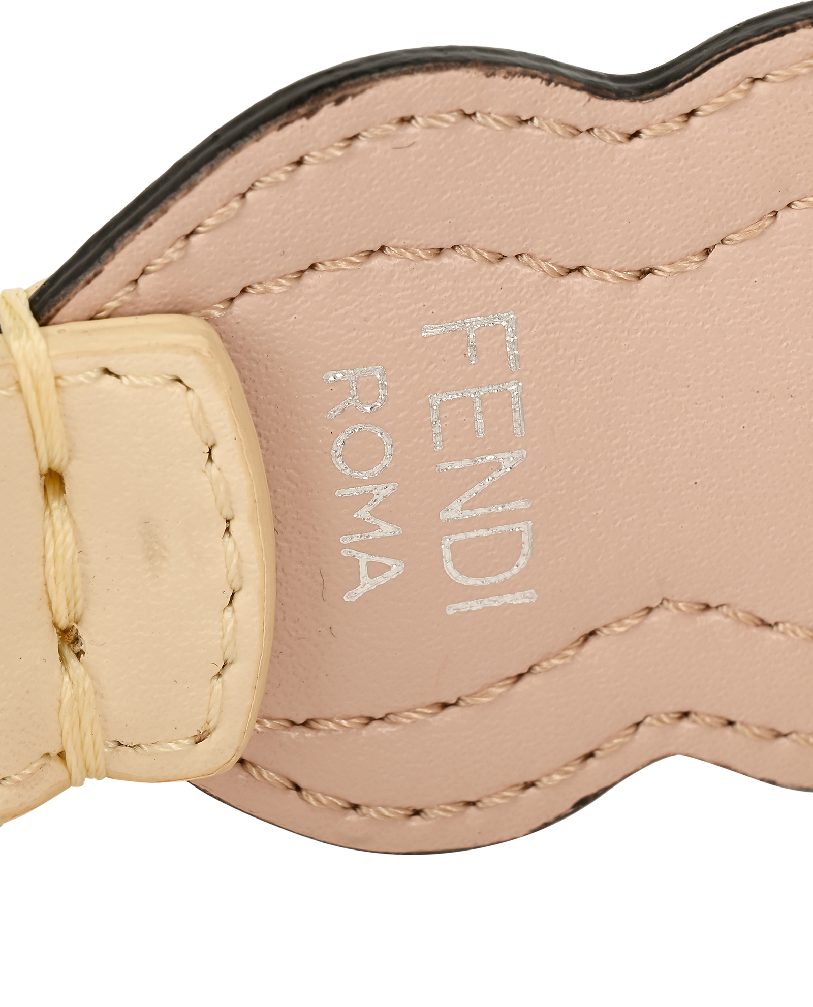 Fendi Strap You Short Strap, &pound;110, Accessories, Cream/Pink, Leather, Other view
